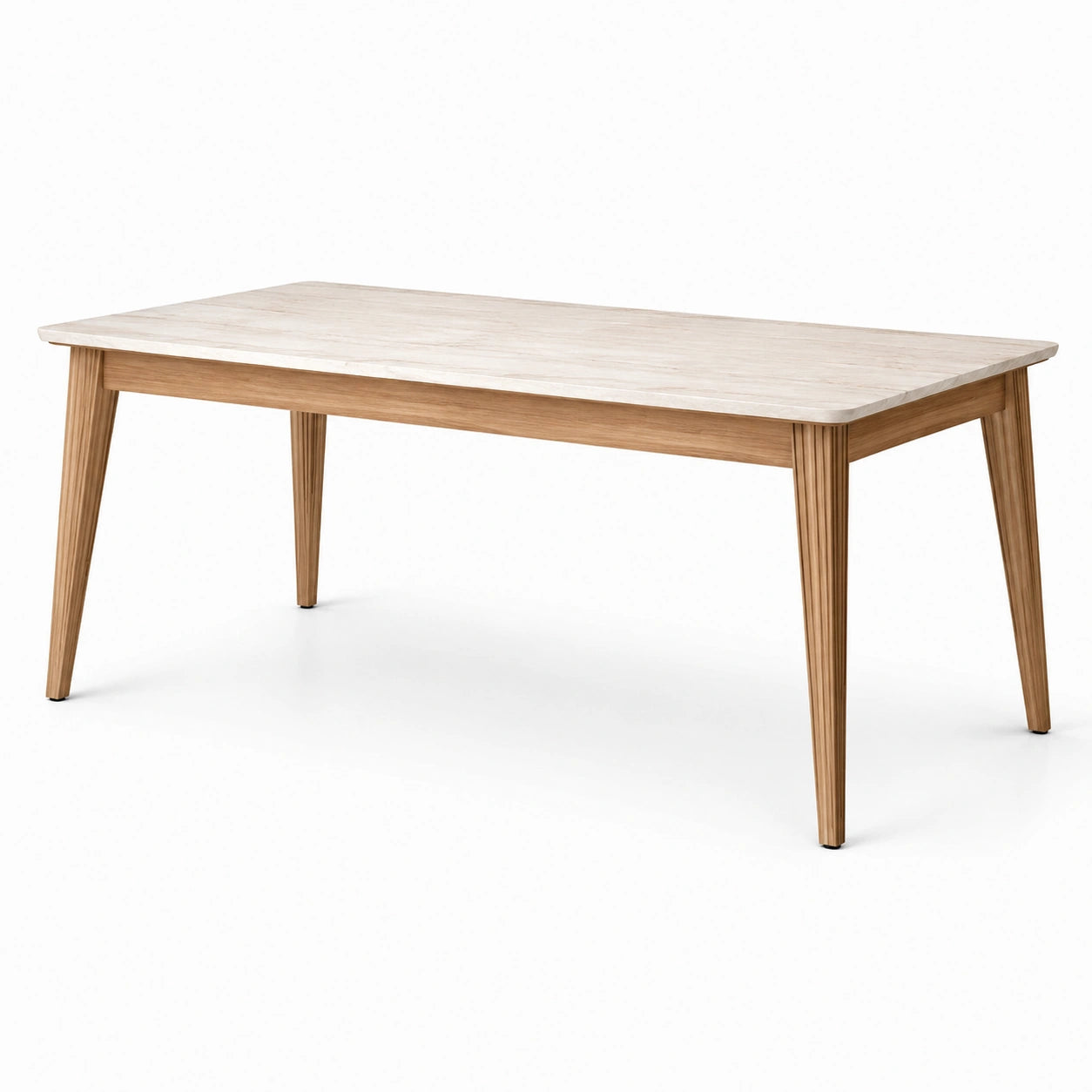 Table de salle à manger en bois de chêne 180x90x75 cm